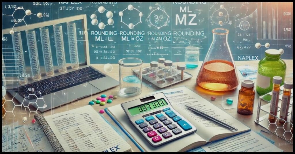 Rounding mL in an oz for NAPLEX 30